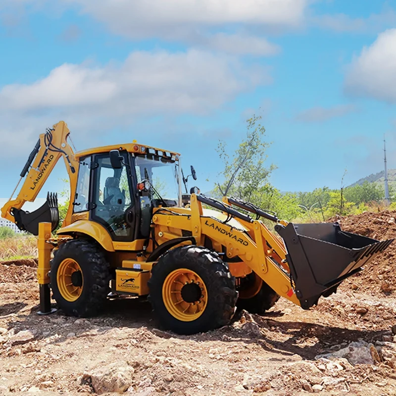 Customized 4WD Backhoe Loader Construction Professional Design Multi-Purpose All-In-One Backhoe Loader Tractor Price