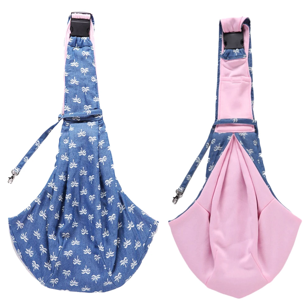 

Shoulder Pet Backpack Backpacks Bags for Travel Dog Tote Blue Sling Carrier Small Pets