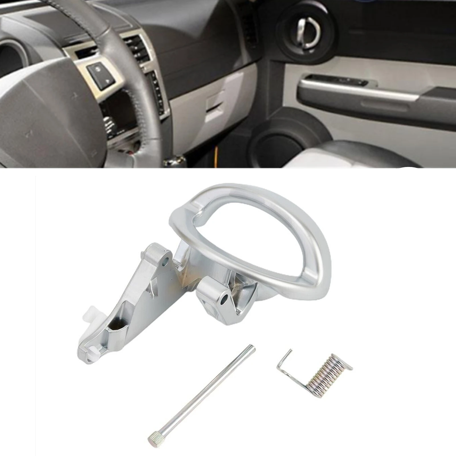 

For Dodge Nitro 2007-2011 Chrome 68004828AA Inner Door Pull Interior Handle Kit Bar Right Passenger Side