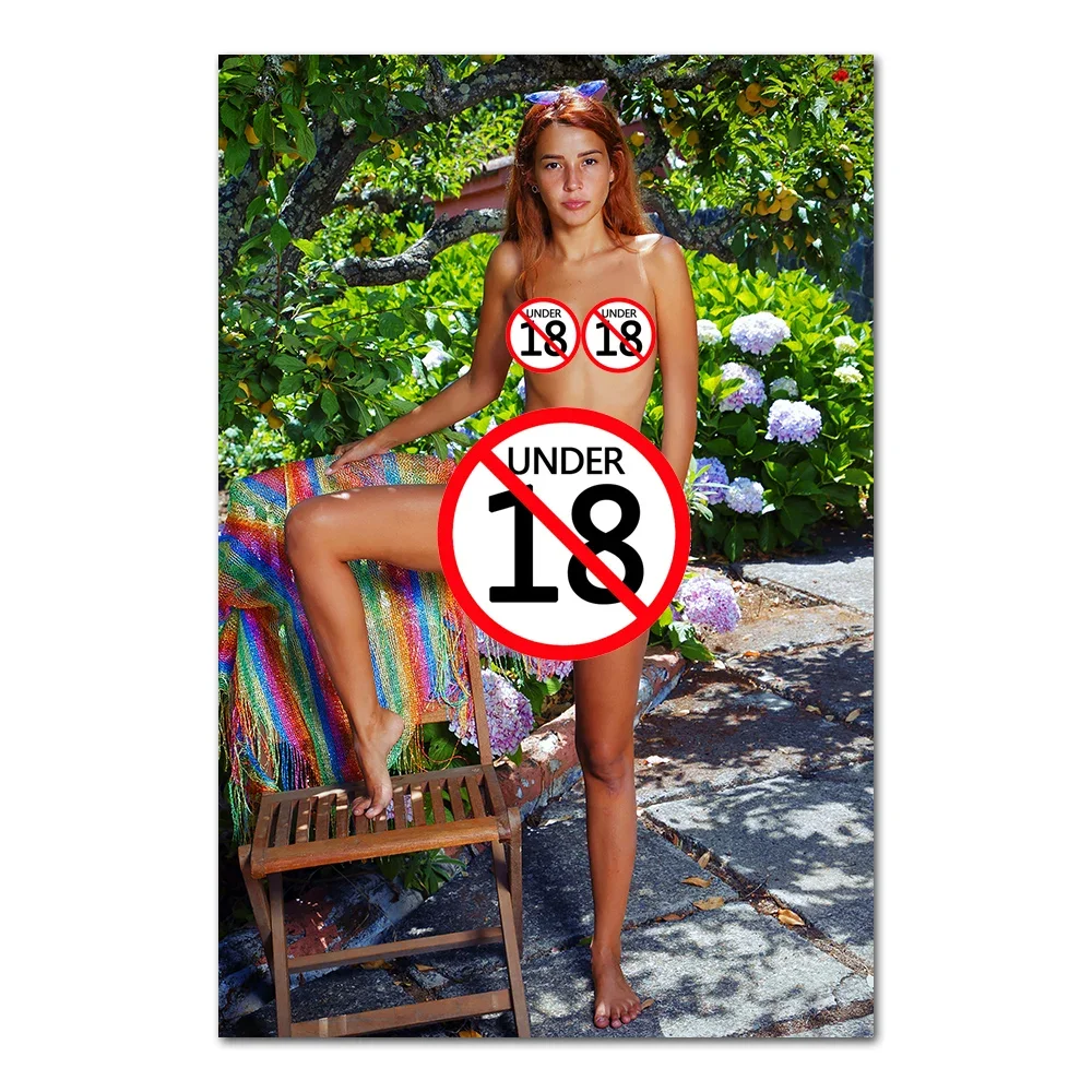 ملصقات الجسم الساخنة مثير الكبار نموذج الجمالية قماش لوحات فتاة عارية جدار الفن لغرفة النوم ديكور المنزل لا الإطار