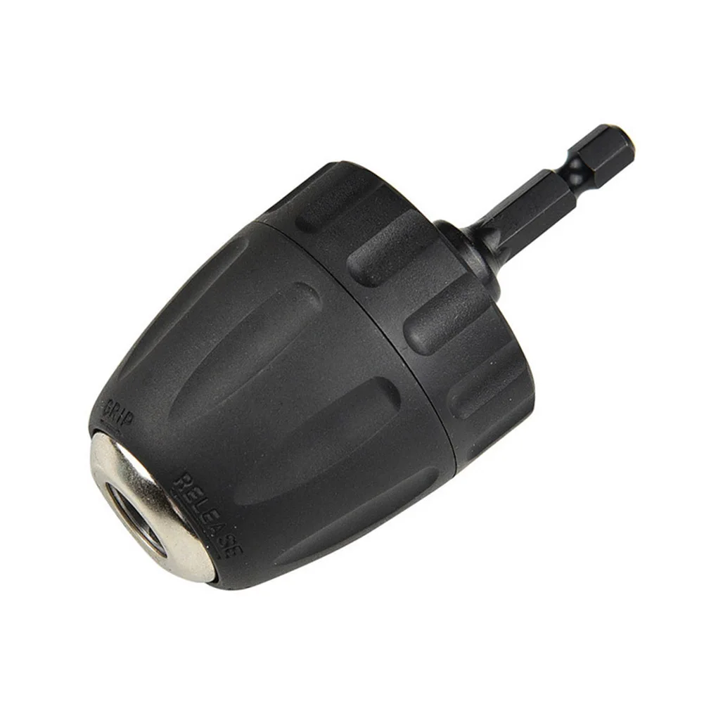 0.8-10mm 3/8Inch 24UNF Keyless Drill Bit Chuck Clip 1/4inch Hex Shank Rod Adapter Easy To Use 3/8Inch 24UNF Keyless 1/4inch Hex