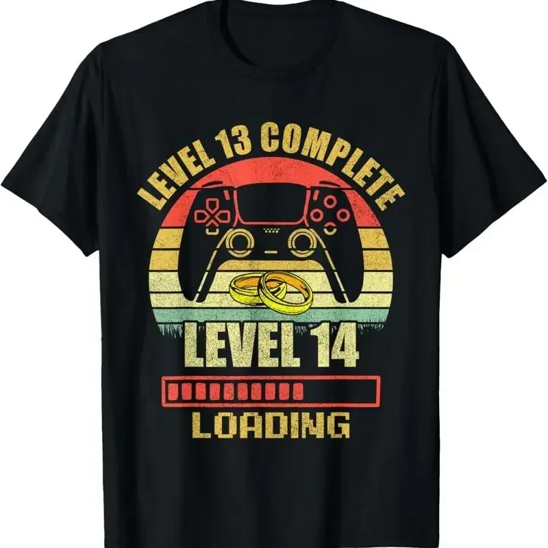 Couples T Shirt For Him Level 13 Complete Wedding Anniversary