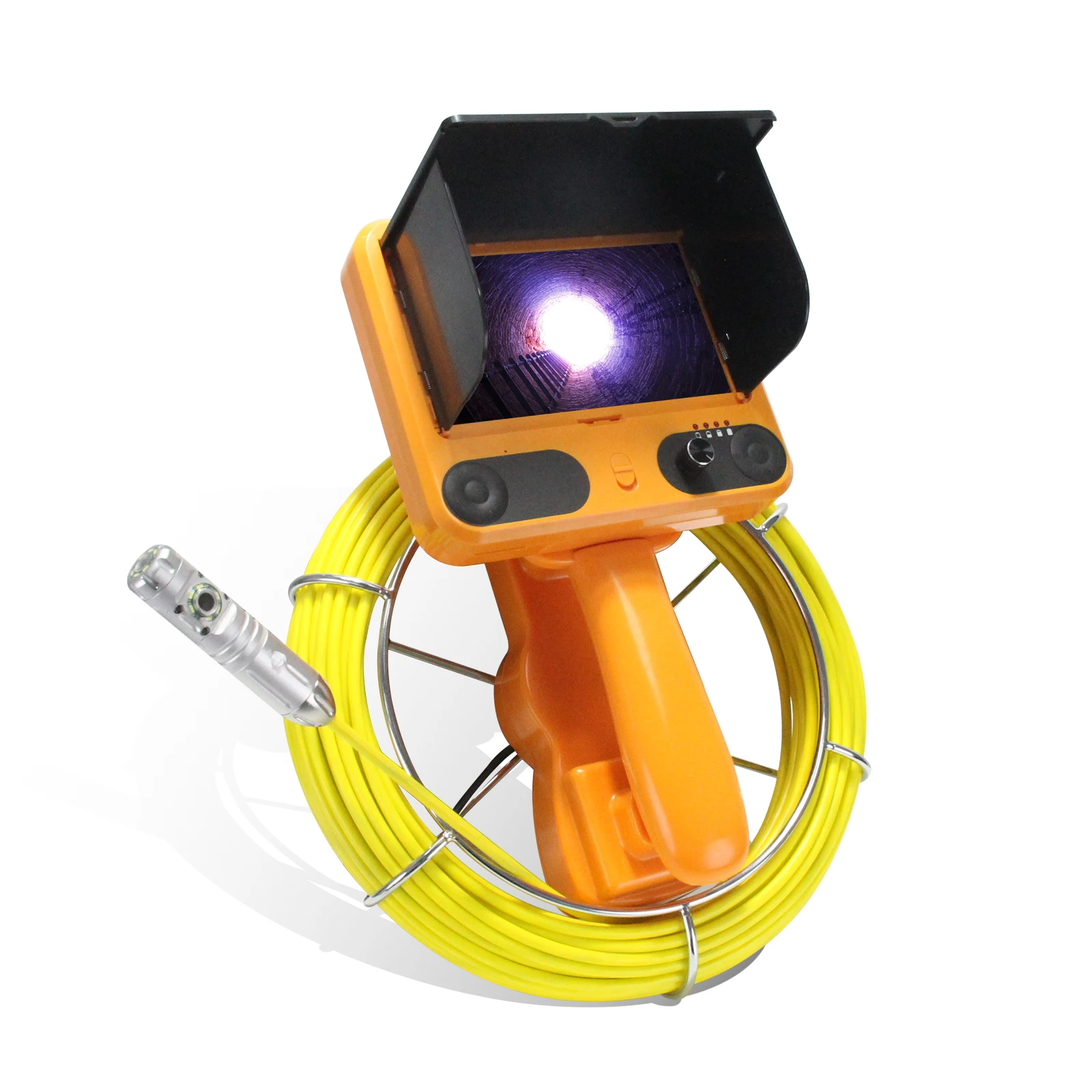 7inch Color LCD Display Dual Camera Plumbing Tool Telescoping Camera Sewer Camera Pipe Inspection