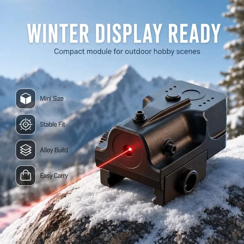 Integrated‑Structure Mini Indicator Ornament, Anti‑Loose Fastened Red‑beam Part for Hobby‑use Model Modification