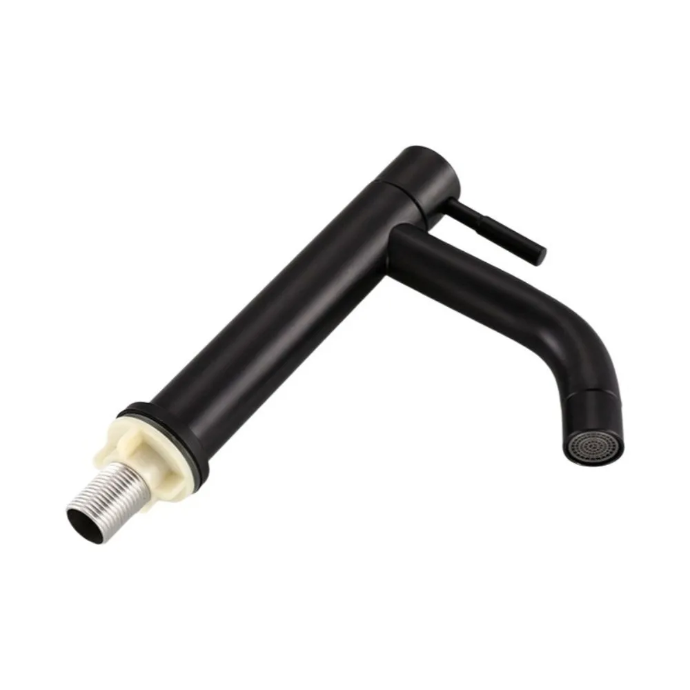 ก๊อกน้ำอ่างล้างหน้าแบบติดตั้งบนเคาน์เตอร์ ก๊อกน้ำสแตนเลสแบบก้านโยกเดี่ยว ก๊อกน้ำกันสนิมแบบขัดเงาสำหรับห้องน้ำ