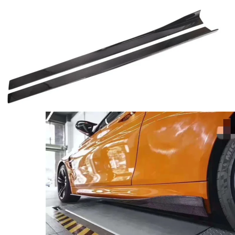 

For BMW F82 M4 2014-2018 3D Style Carbon Fiber Side Skirt Body Tuning Parts