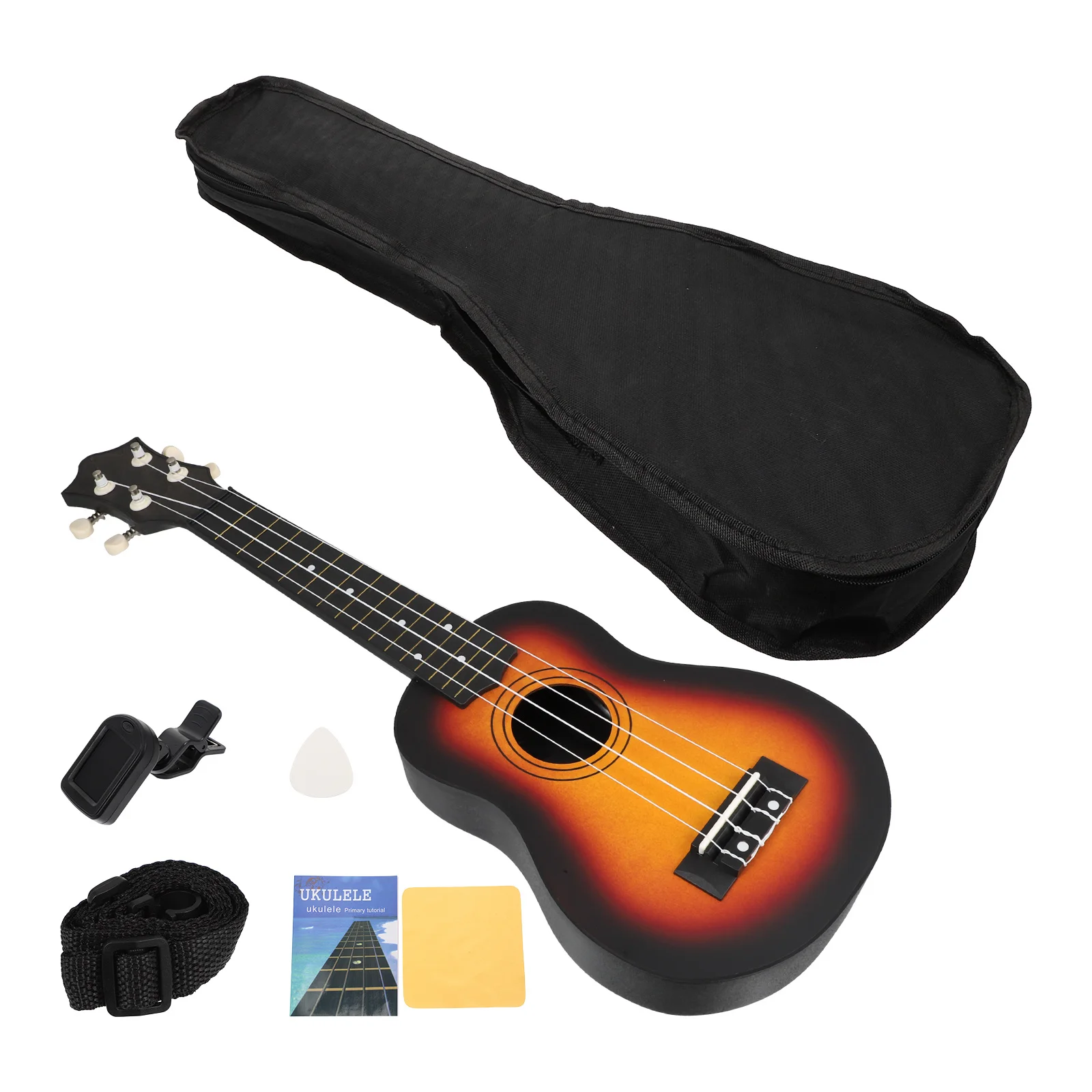 

1Set Ukulele 21 Inches Small Acoustic Lightweight Basswood Plywood Beginner Hand Brain Coordination Musical Instrument