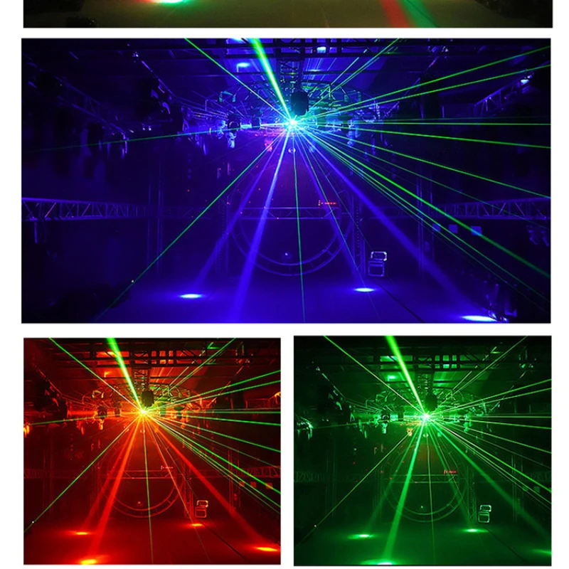 LED12 Double Head Shaking Beam Light Laser Rotating Bungee Di Light Bar KTV Private Room Wedding Stage Light