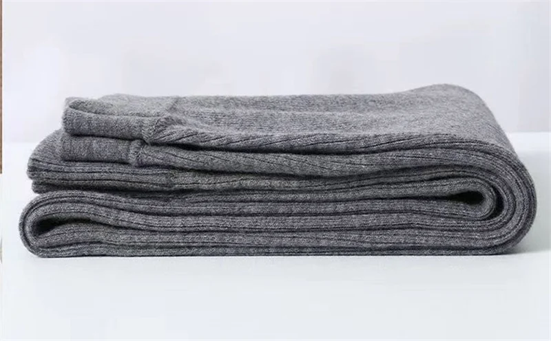 Women's Wool Leggings Slim Pants High Waist Autumn and Winter Cashmere Casual Knitted Pencil Pants Korean Thick Casual pants