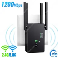 AC1200 Wireless 5G WiFi Extender/Router/AP Dual Band Repeater Booster Signal 802.11AC Long Range 1200Mbps Wi-Fi Access Point