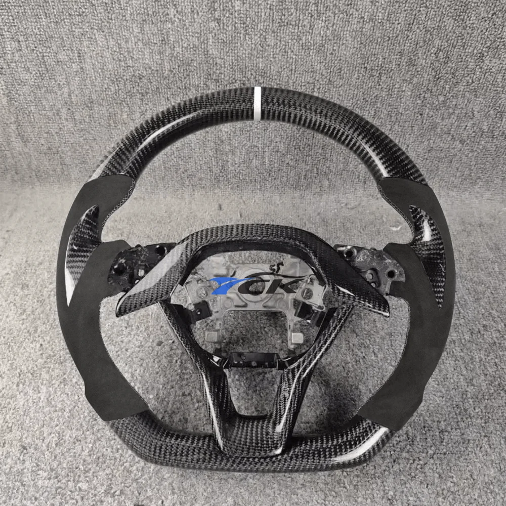 

Carbon Fiber Black Alcantara Steering Wheel For Honda Accord 10th gen 2018 2019 2020 2021 2022 2023
