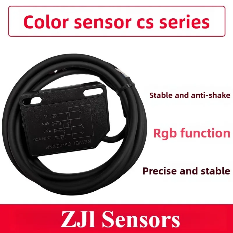 Der einfache Farb-Lichtschrankensensor CS-02XNP ist der Farbe Zhongshan Kewei-Sensor eingestellt, kostengünstig