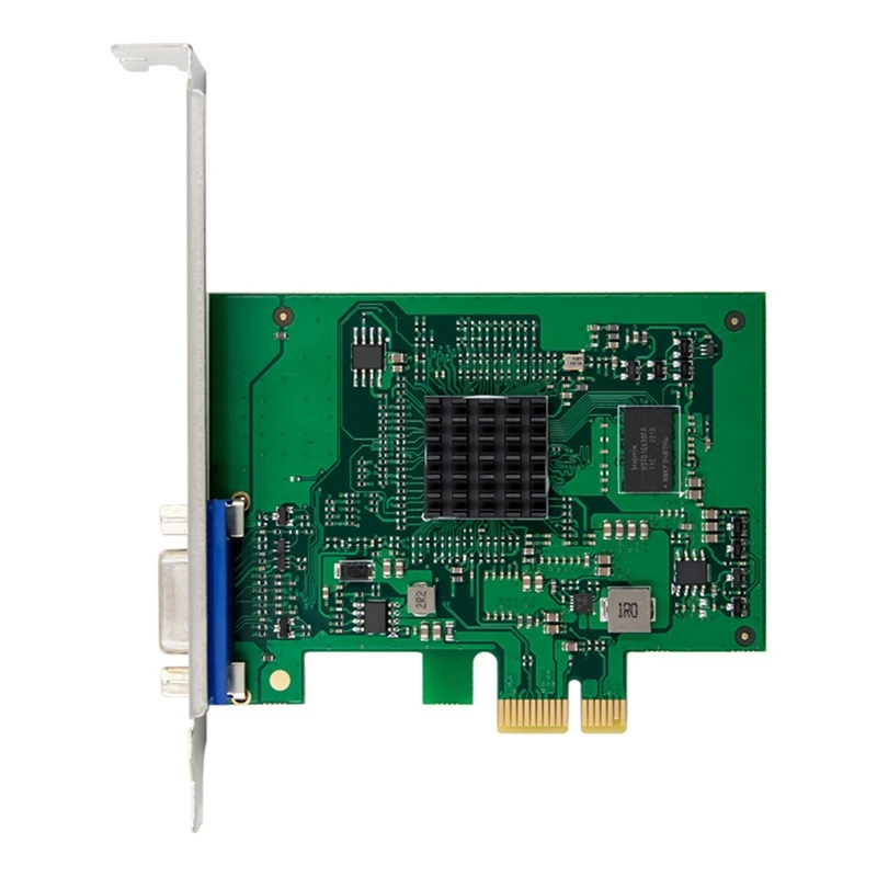 6Pack X(ST425 PCIe X1 AST2400 2K VGA Graphics Card 1920 X1200 32bpp@60Hz for Win10 Win 11 32 64 PCIE Expansion Card