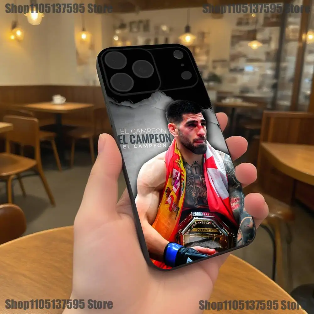 아이-일리아 파이팅 티-토프리아 폰 케이스 아이폰 17,16,15,14,13,12,11,프로,엑스에스,맥스,엑스알,플러스,이,세4,미니 블랙 소프트 커버