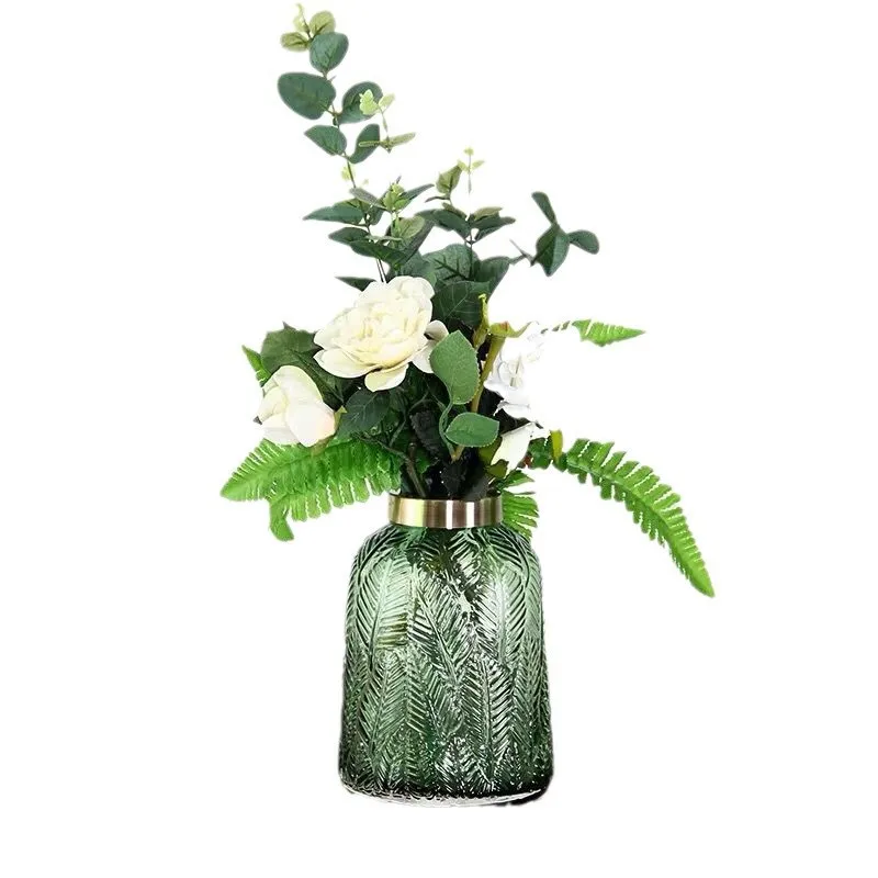 

CX light luxury simple vase glass flower arrangement advanced sense living room hydroponics, decorative ornament