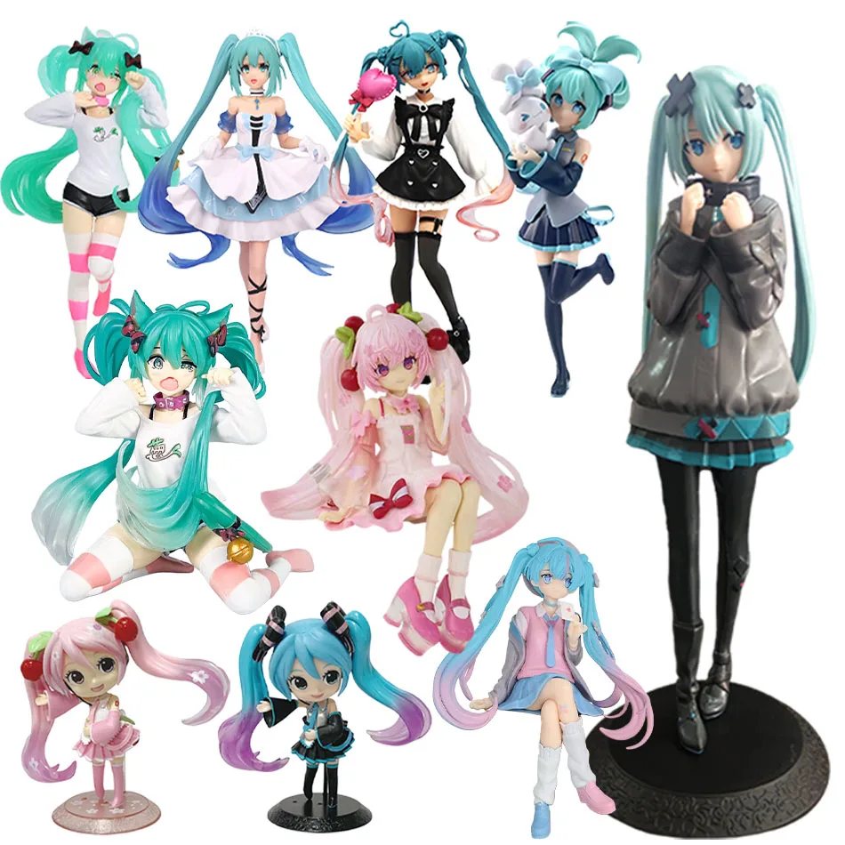 

21 см Сексуальная фигурка Хатсуне Мику в стиле аниме, модная коллекционная фигурка Мику, рождественский подарок, модель из ПВХ, кукла-игрушка