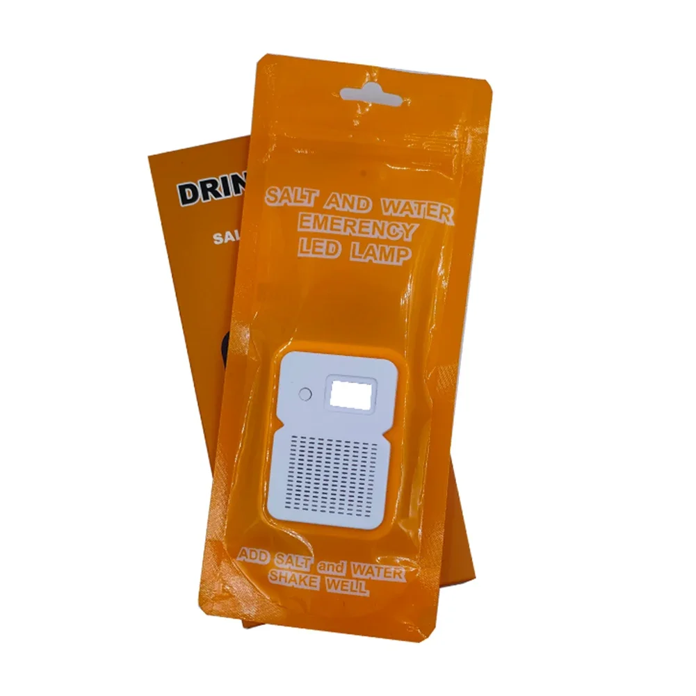 キャンプ用ポータブル緊急LEDランプ,塩水ランプ,防水,再利用可能,旅行用品,屋外,ビーチ,50lm