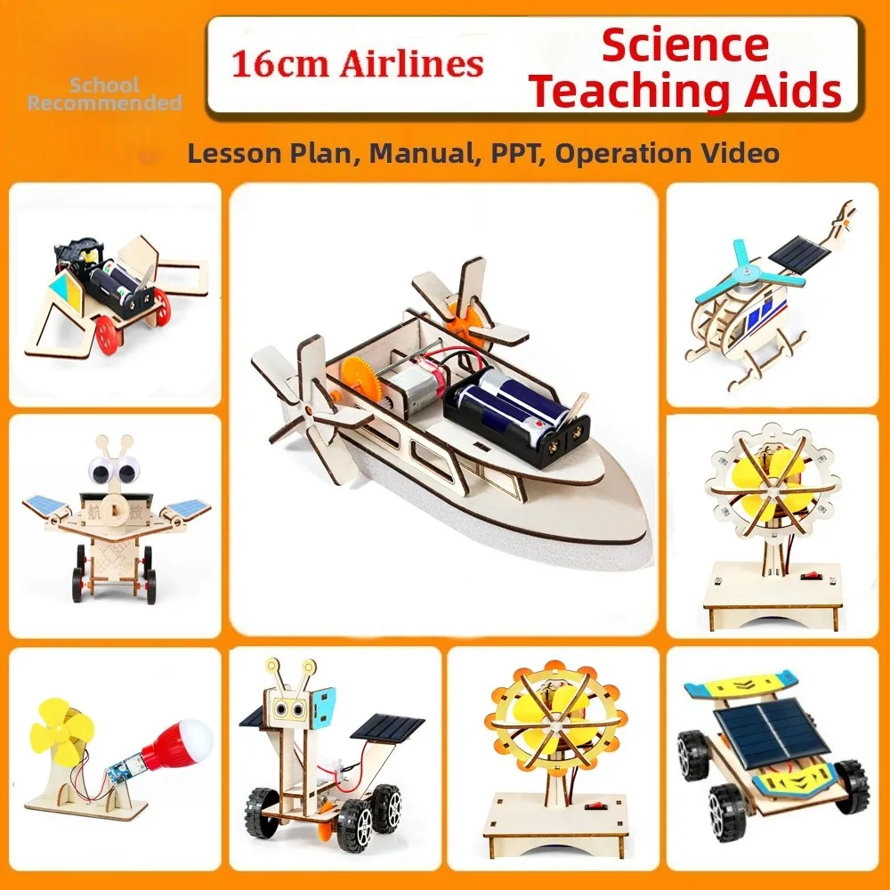 New DIY Science Solar Energy Kit Multistyles Self Provided Battery Technologia Science Car Electric Helicopter Fans