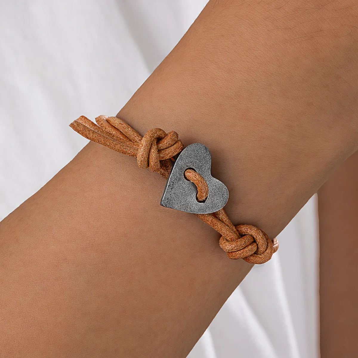 

leather cord bracelet Layers Braided Handmade Bracelet Adjustable Wire Leather Bracelet For Men Birthday Gift