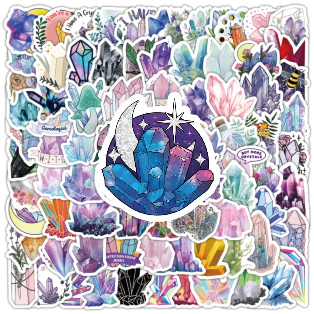 10/30/50/100 個漫画かわいいクリスタルステッカーパック美的デカール装飾 DIY スクラップブックノートパソコン電話防水ステッカーおもちゃ