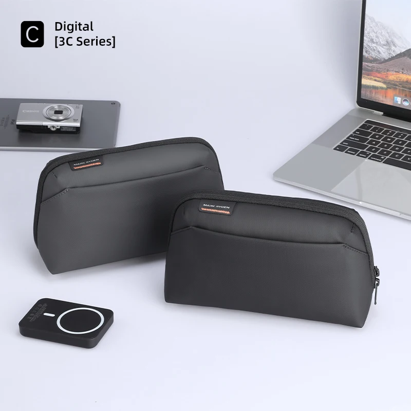 MARK RYDEN Digital Storage Pouch Large Capacity Oxford Travel Gadget Bag for Cables & Power Bank