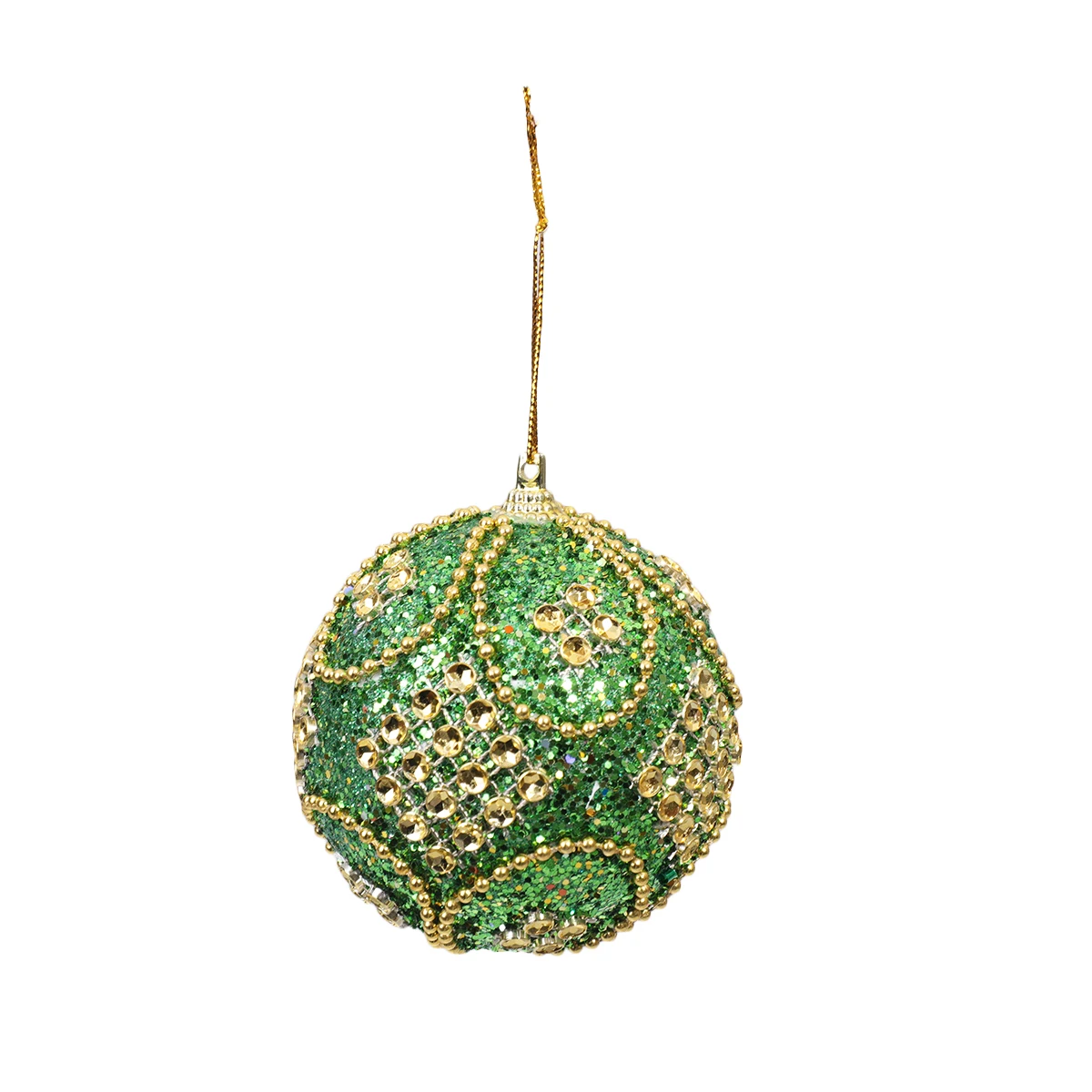 

3 Pcs Christmas Ball Pendant Cafe Decoration Balls Flocked Tree Ornaments Mini Hangingswirl Baubles
