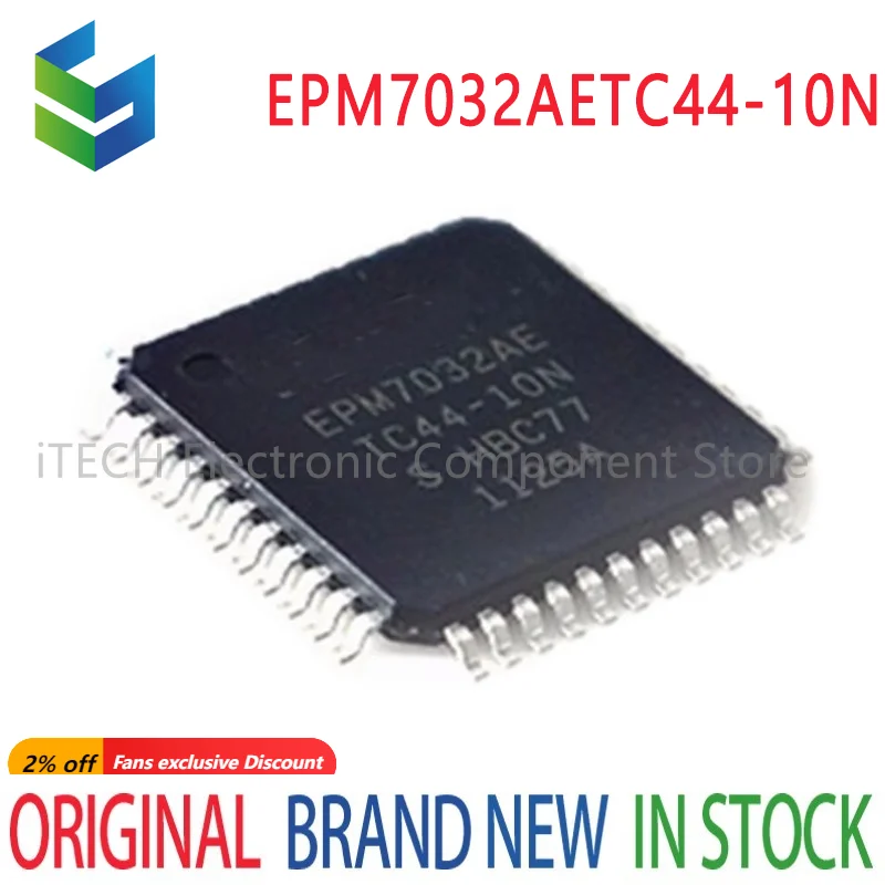

10 шт./лот, 100% новый EPM7032AETC44-10N EPM7032AETC44 TQFP-44 программируемый чип для ворот