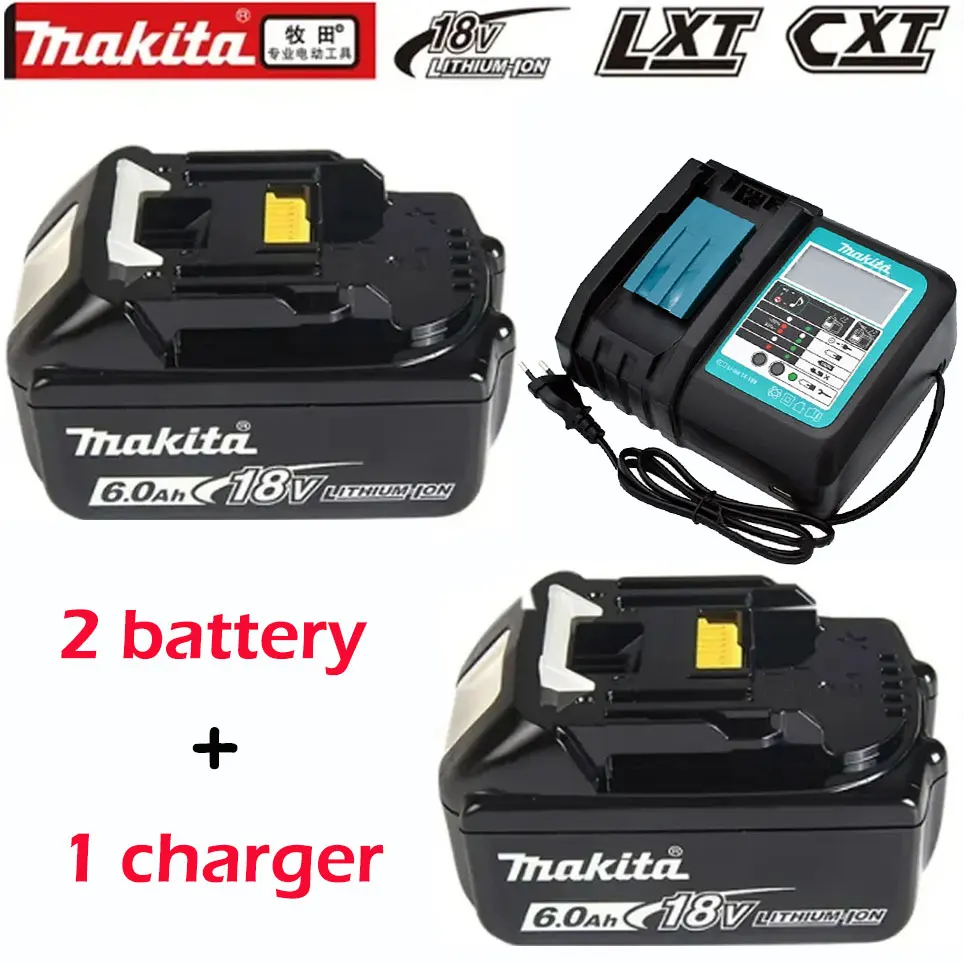 

Batería de litio de repuesto 100% Original Makita 6Ah/5Ah/3Ah para Makita 18V BL1830B BL1850B BL1850 BL1840 BL1860 BL1815