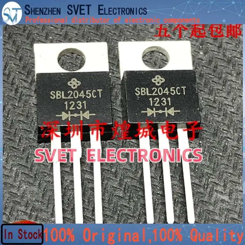 10PCS-50PCS  SBL2045CT  MOS TO-220 45V 20A  Original In Stock Fast shipping