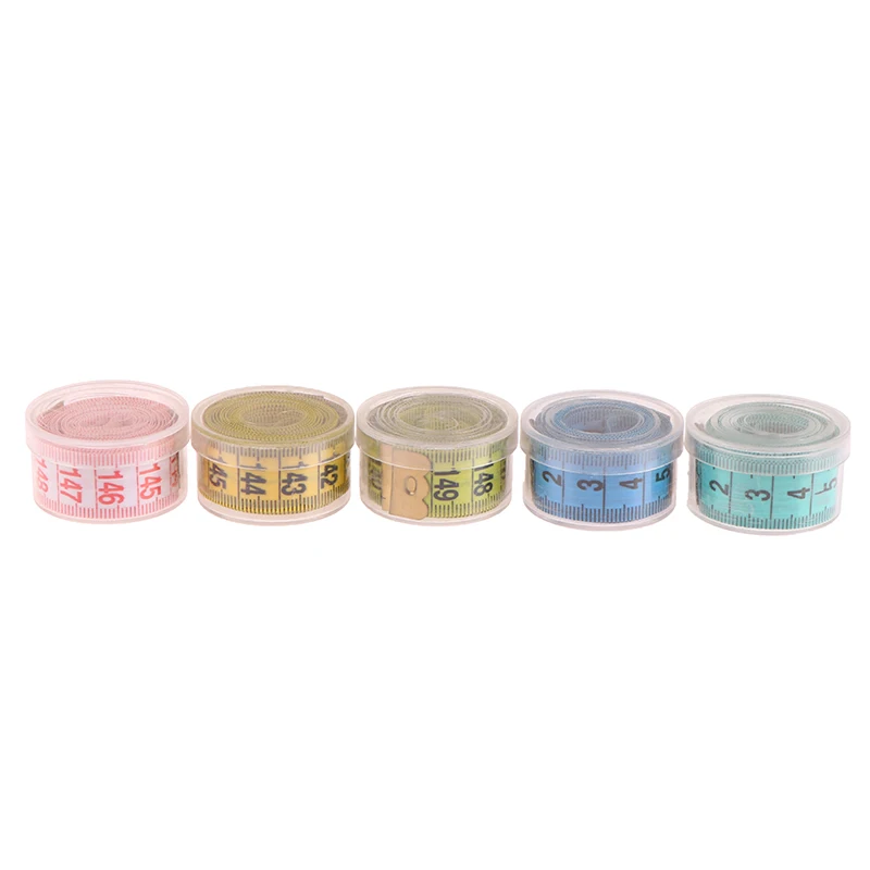 150cm/60" Body Measuring Ruler Sewing Measuring Tape Soft Random Color Sewing Tailor Tape Measure Centimeter Meter