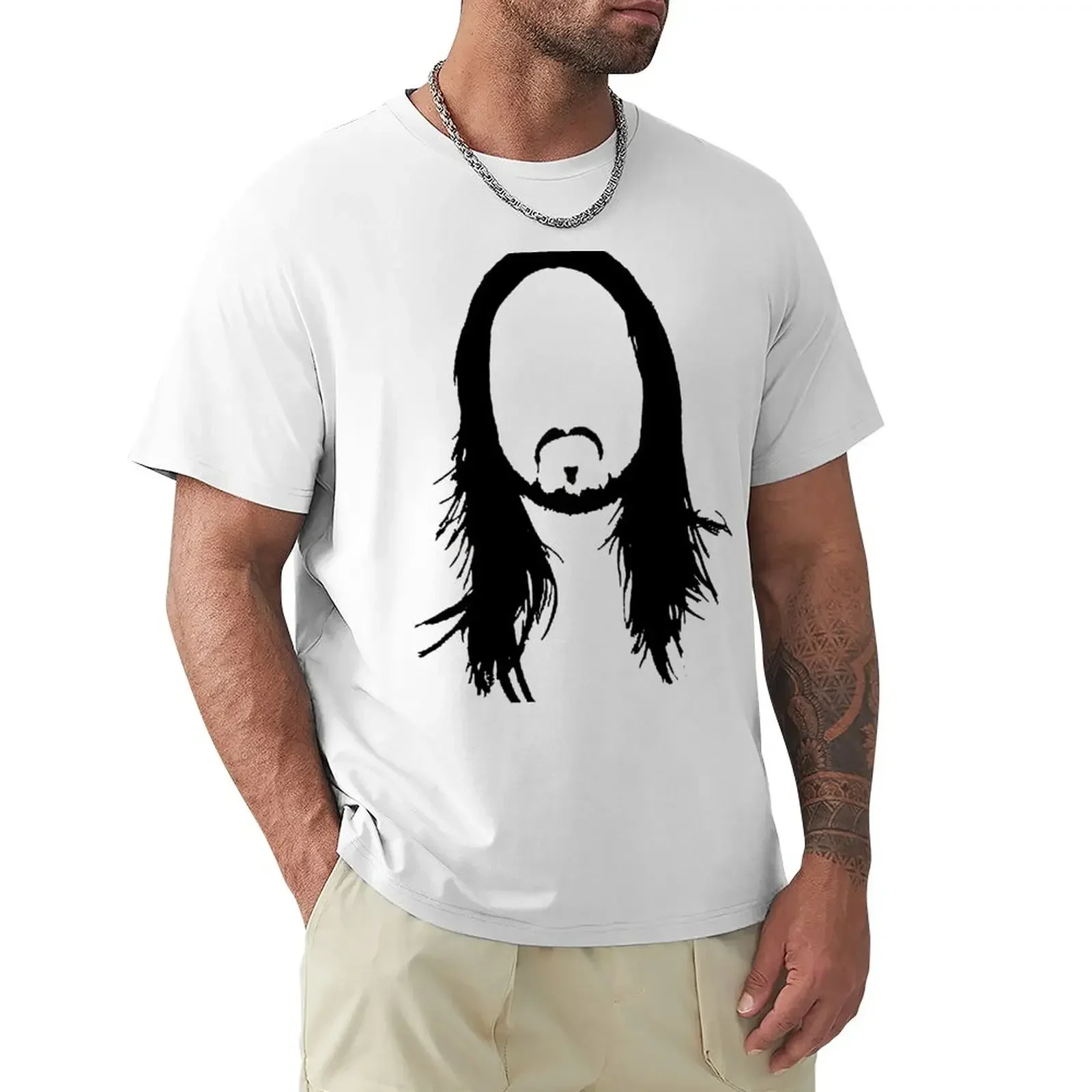 beach man t shirt summer Steve Aoki tops Blouse hippie clothes plain tshirts men cotton teeshirt Short sleeve Male fashion