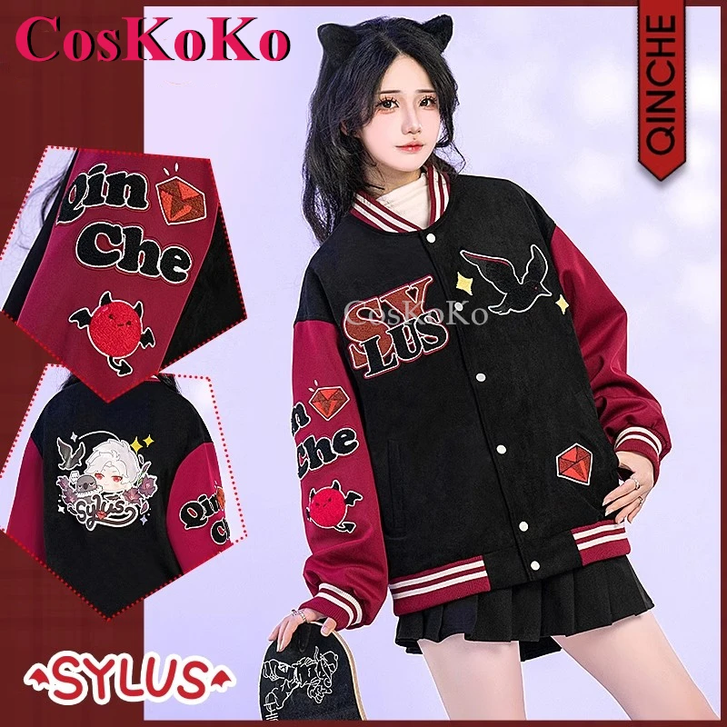 CosKoKo Sylus Cosplay Game Love And Deepspace Costume Derivative Product Fashion Sweet Lovely Baseball Jacket Daily Wear Coat