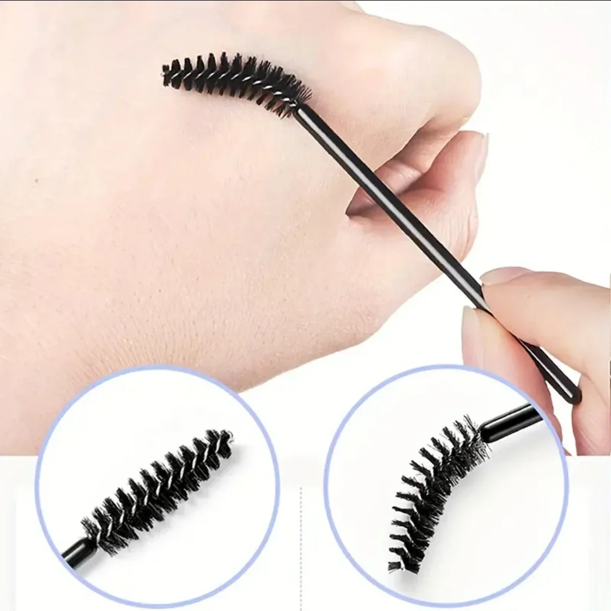 المتاح الشفاه فرش رمش ماسكارا الصولجانات 2 في 1 حزمة بيع أحمر الشفاه أعواد قطنية ملمع الشفاه فرشاة أدوات ماكياج تطبيق