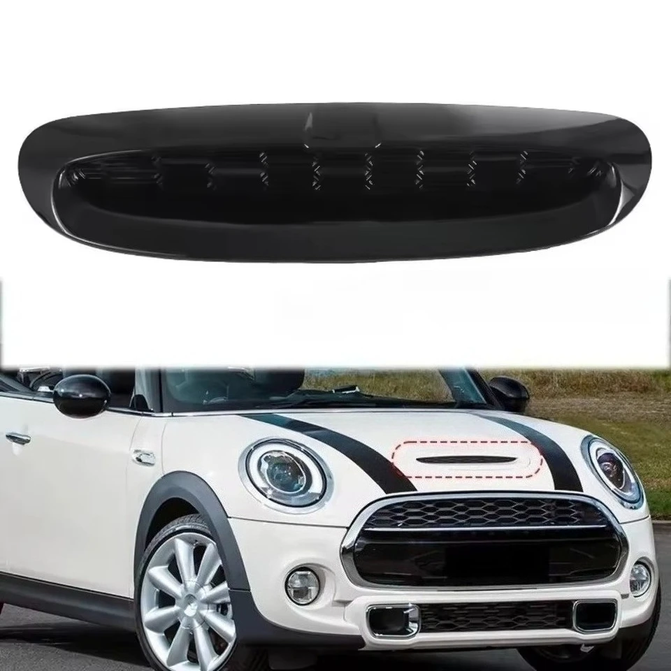 For MINI F54 F55 F56 F57 Cooper S SD JCW 2014-2024 Gen 3rd Engine Hood Bonnet Scoop Air Vent 51137328312 51137376052 Gloss Black