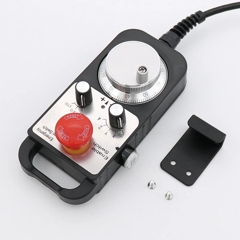 CNC Manual Pulse Generator 4 Axis MPG Emergency Stop Pendant Handwheel 5V CNC Controller
