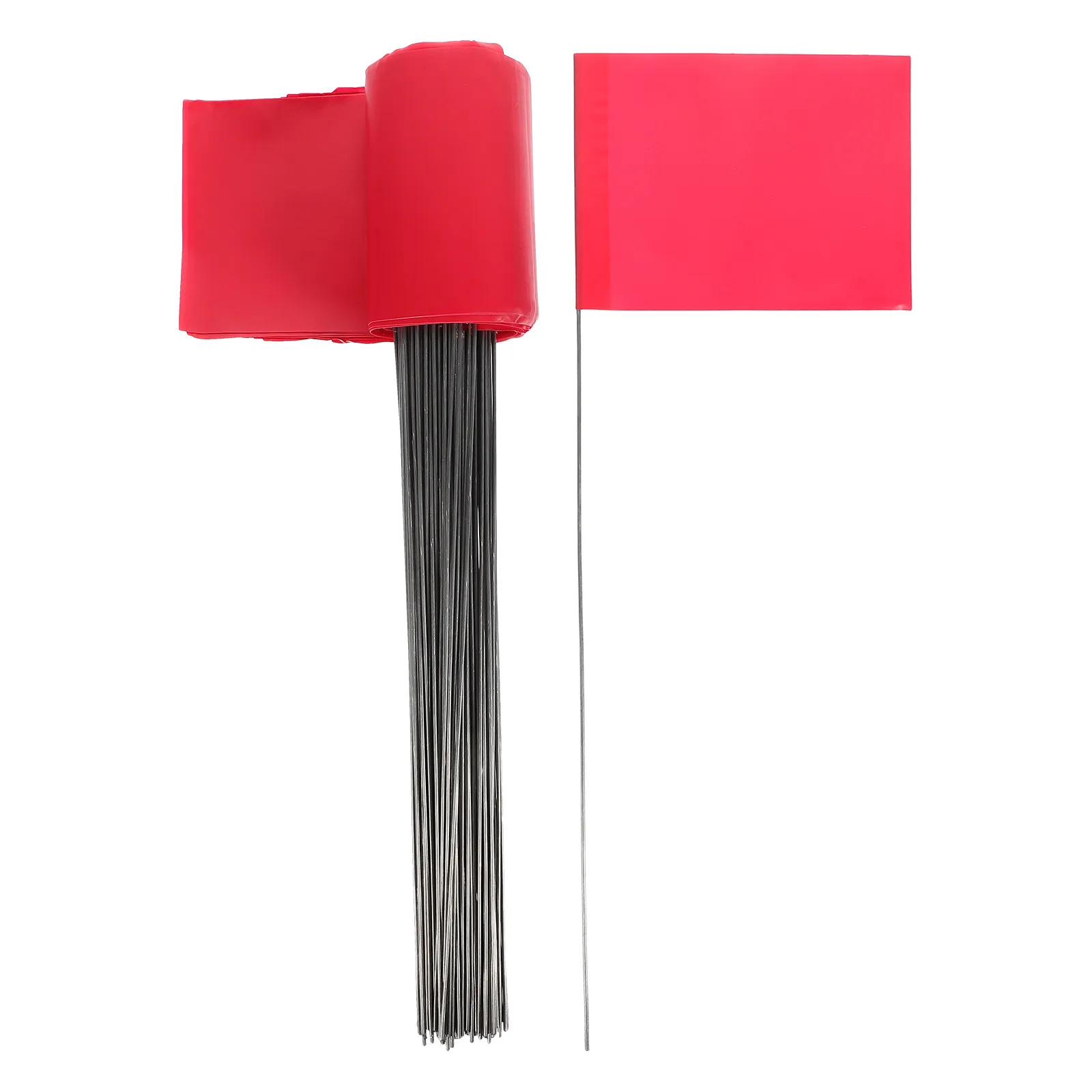 100Pcs Colorful Garden Flag Markers Triangular Lawn Flags Bright Irrigation Marker Flags for Yard Landscaping Supplies