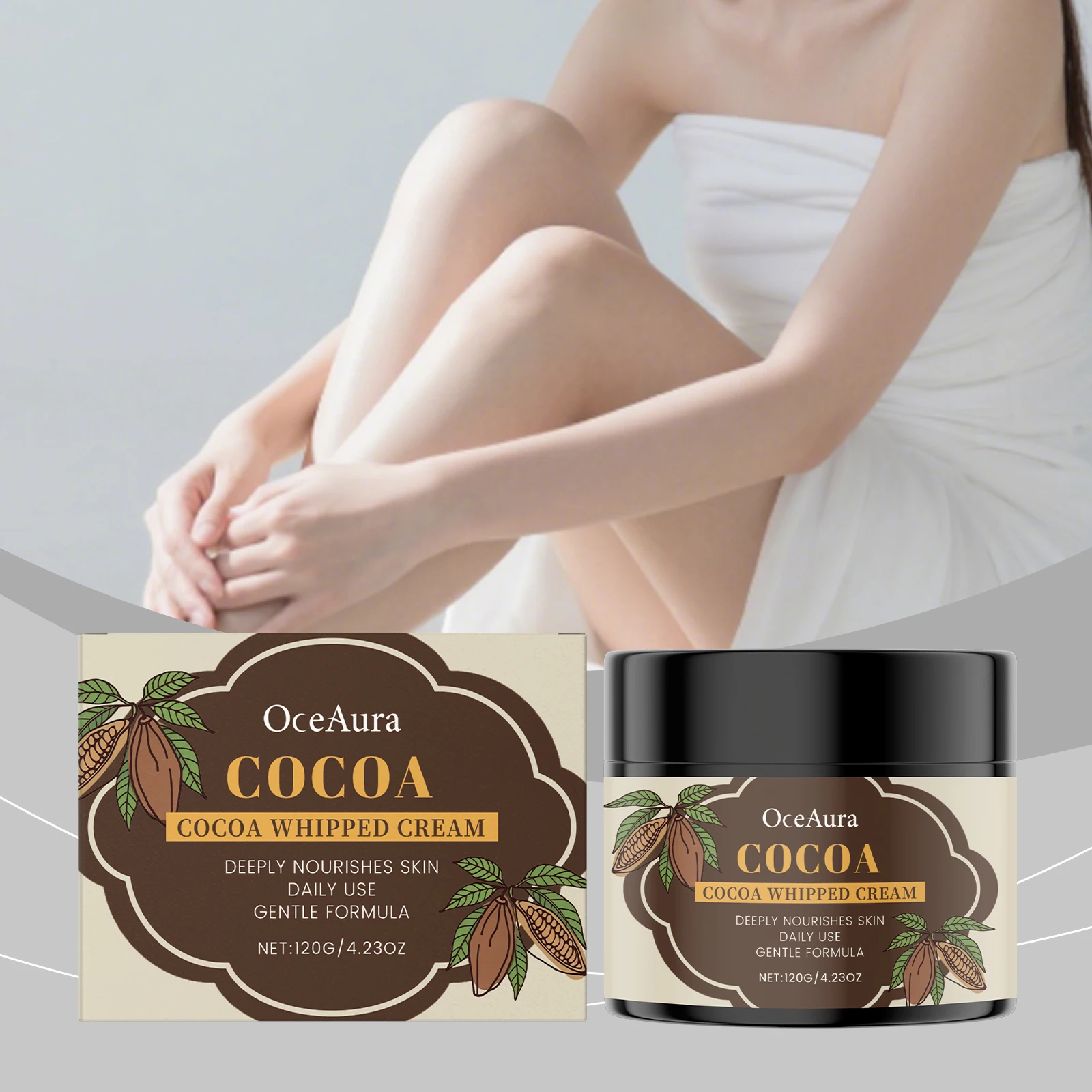 لوشن الجسم بزبدة الشيا وزيت جوز الهند كريم ترطيب عميق للبشرة الجافة تركيبة غير دهنية سريعة الامتصاص للعناية بالبشرة الاحتفالية