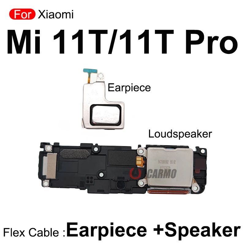 Top Ear Speaker Earpiece And Bottom Loudspeaker Buzzer Ring Replacement Repair Parts For Xiaomi 11T Pro Mi 11t