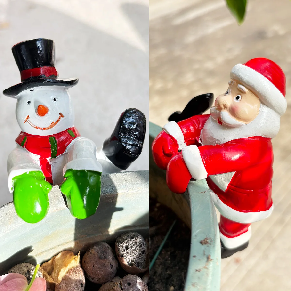 1Pc Resin Bonsai Hanging Ornament, Christmas Holiday Elements, Flower Pot Companion, Garden, Home, Flower Pot Hanging Decoration, Flower Pot Decoration, Gardening Decoration.