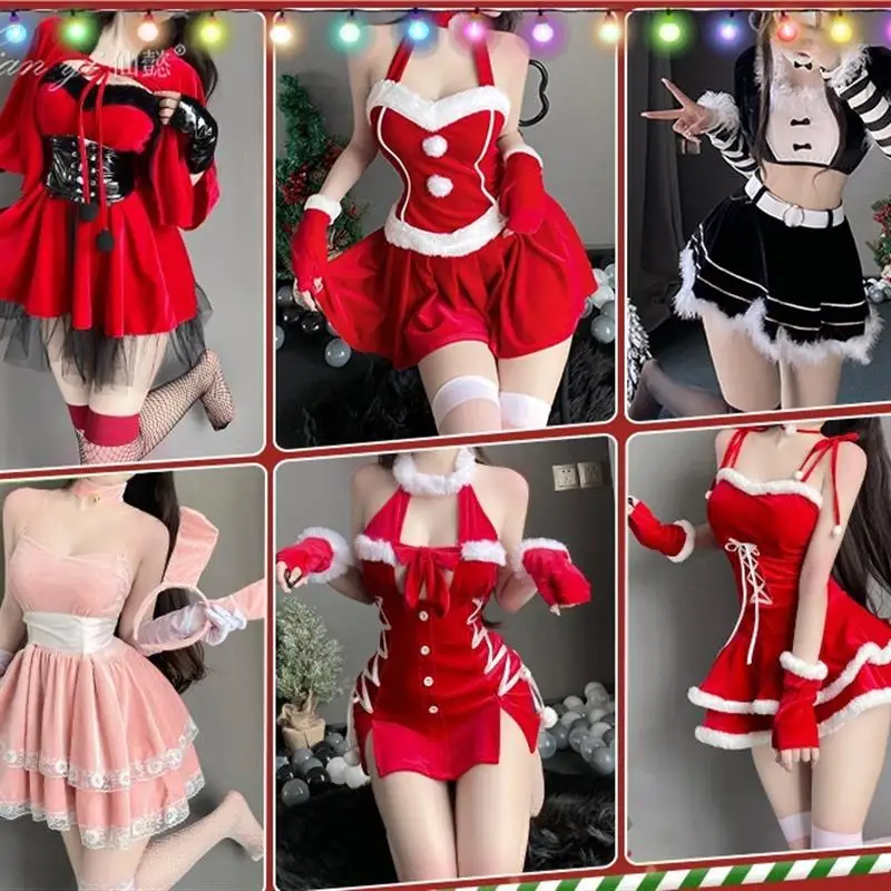 Sexy Christmas Costumes for Women, New Year Party Costumes, Bunny Girls, Women's Clothing, Stage Performances