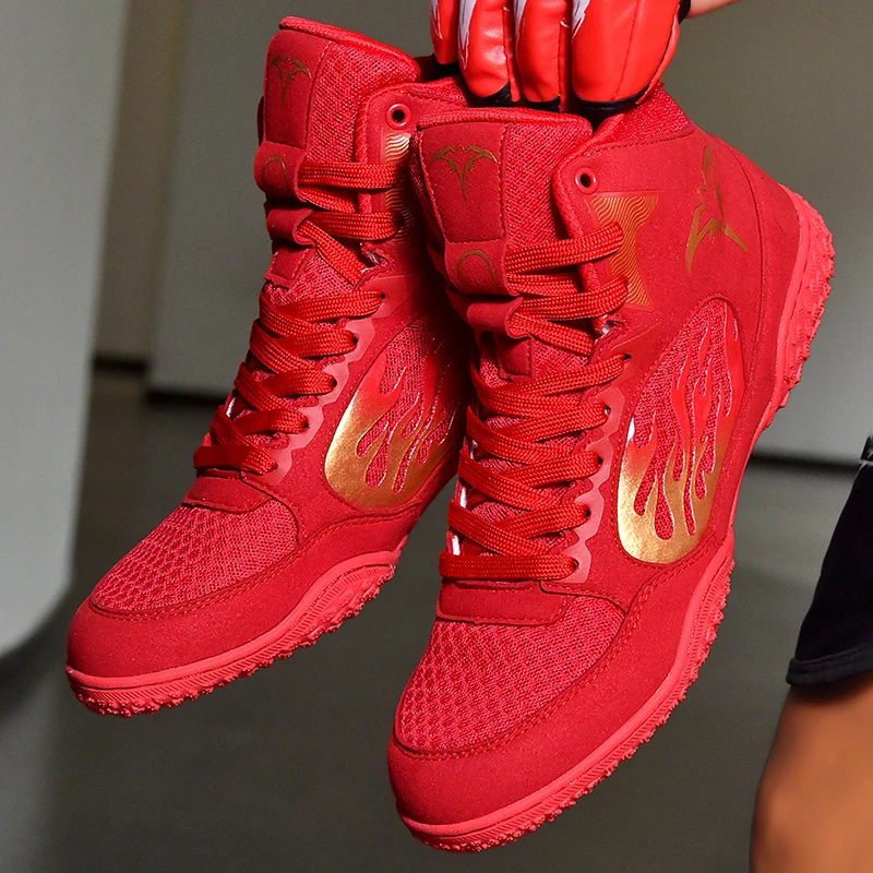 أحذية مصارعة للجنسين على الطراز الكلاسيكي الجديد، أحذية ملاكمة كهربائية للرجال، أحذية لياقة بدنية، أحذية تدريب القوة جيدة جدًا #6