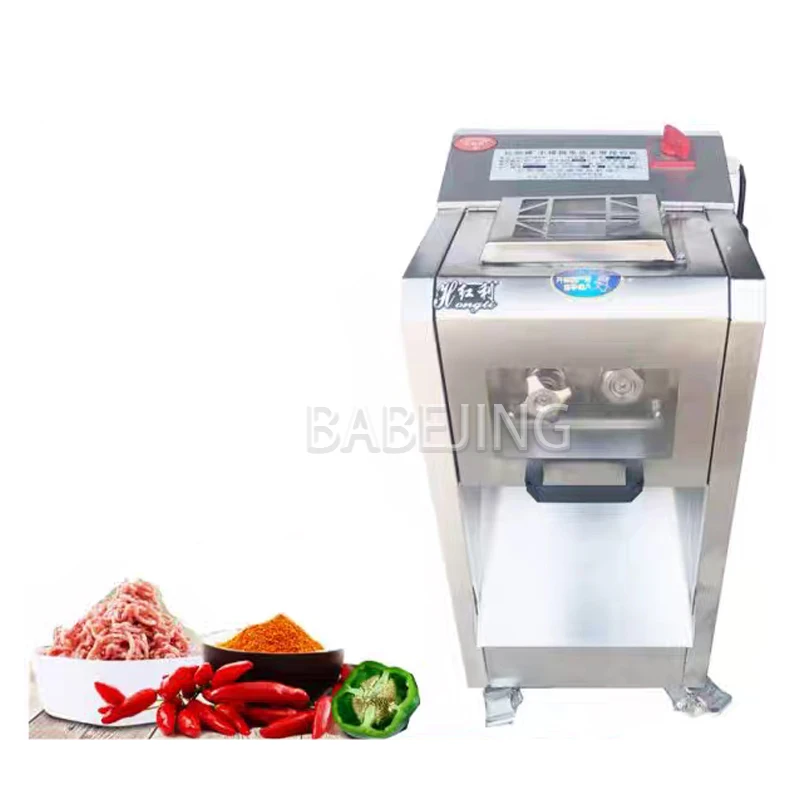 ماكينة تقطيع اللحوم الكهربائية StaiVertical، ماكينة تقطيع الخضروات ولحم البقر الأوتوماتيكية بالكامل، أجهزة منزلية من الفولاذ المقاوم للصدأ