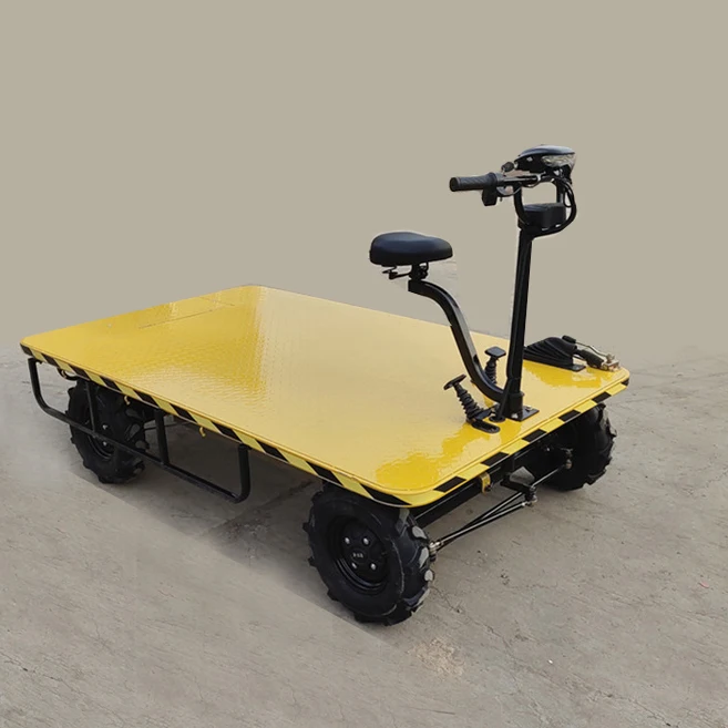 

New Size Electric Four-Wheel Portable Iron Trolley CE Certified Warehouse Cargo Truck OEM 1 Ton