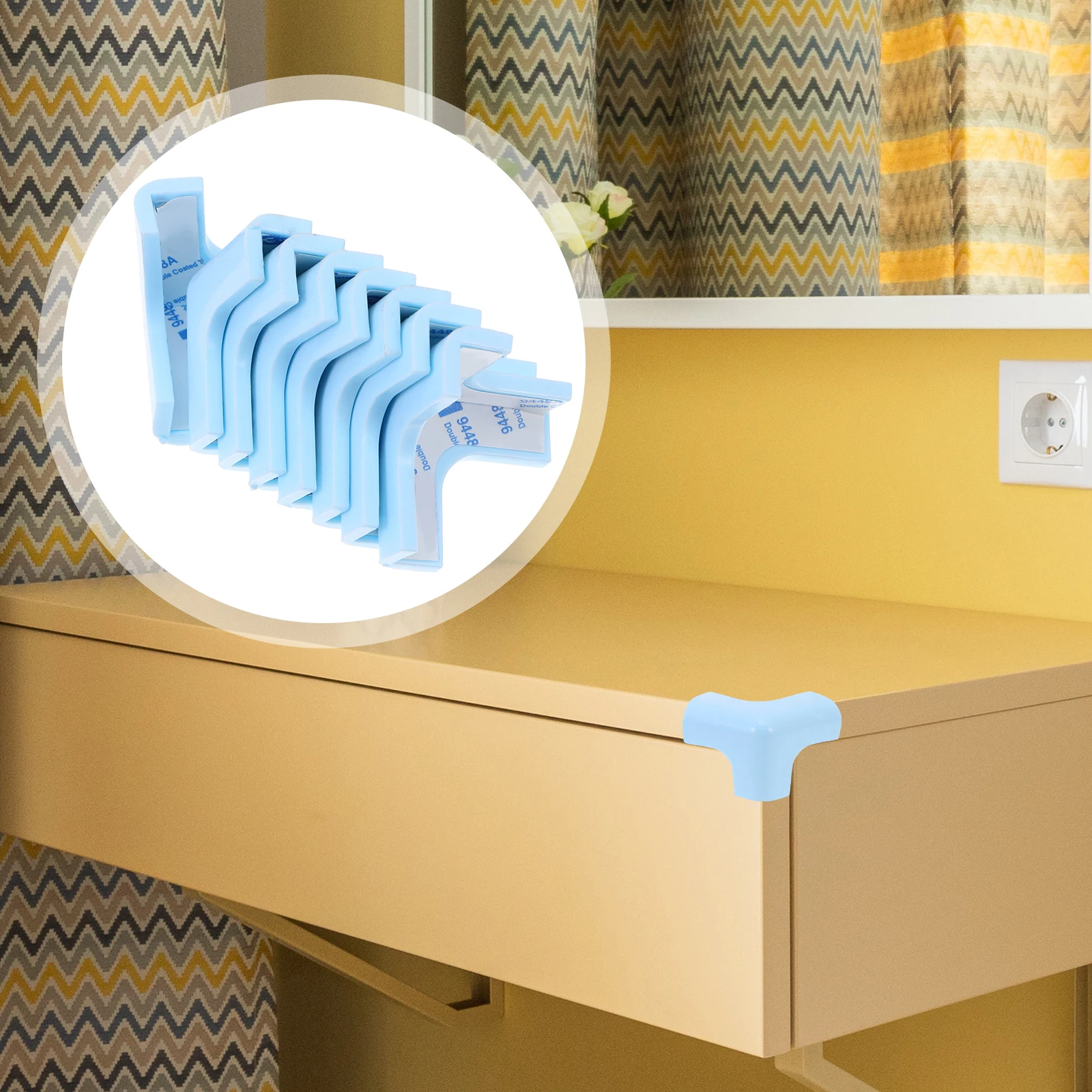 

8pcs Corner Guard Silicone Furniture Protector No Punch Installation Safe For Kids Durable Smooth Edge Cover Home Office