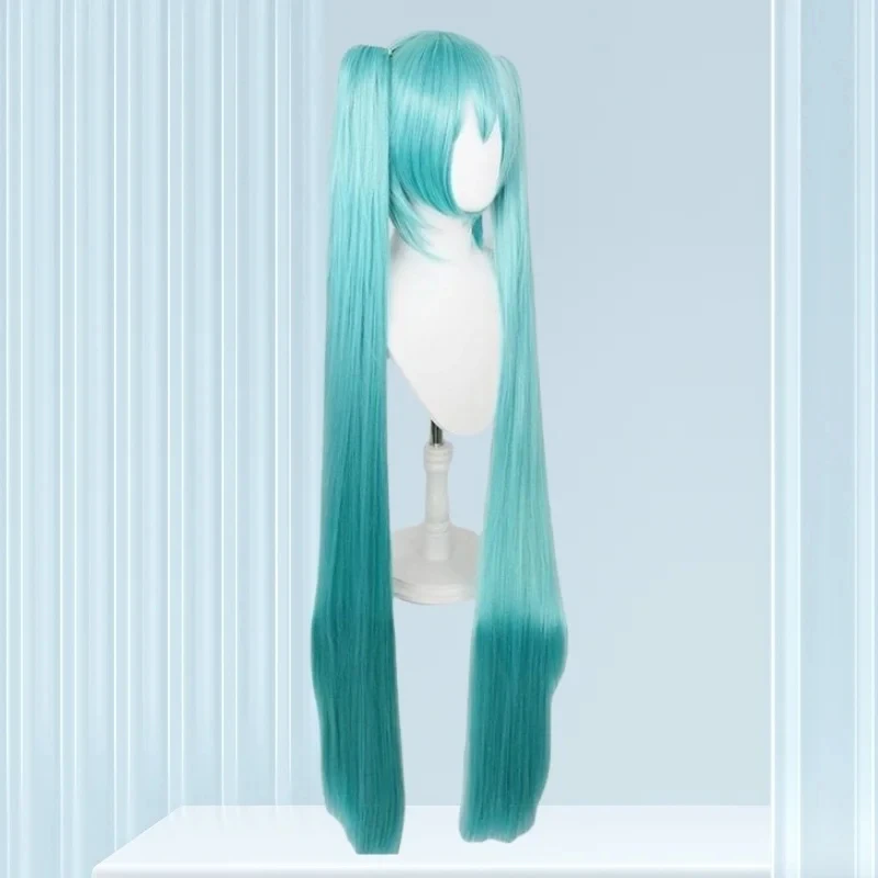 xiaoxiao 【1084People Collection】Hatsune Miku Wig cosplayWigVocAloidGreen- Ice Blue Pink MikuHigh-temperature fiber view 3