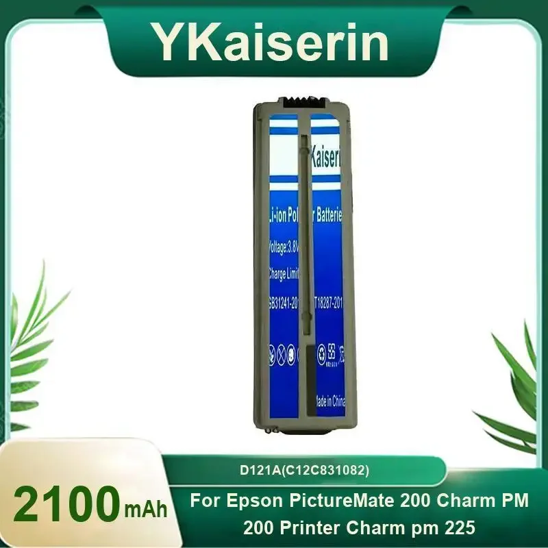 

YKaiserin Battery D121A (C12C831082) 2100mAh For Epson PictureMate 200/Charm PM200 Printer Charm PM 225 Bateria