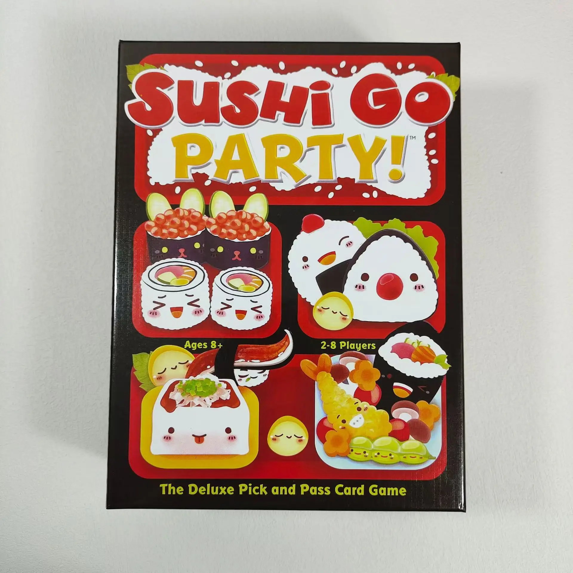 Sushi Go Party! - Gra karciana Deluxe Pick & Pass autorstwa Gamewright, wielokolorowa