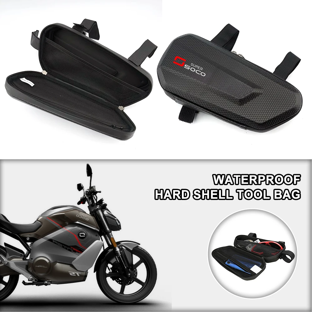 Hard Shell Large Capacity Waterproof Dust Proof Off-road Side Bag For Super Soco CUx TS TC TCmax CPx TSx TCmax CT-3 Titan CUx