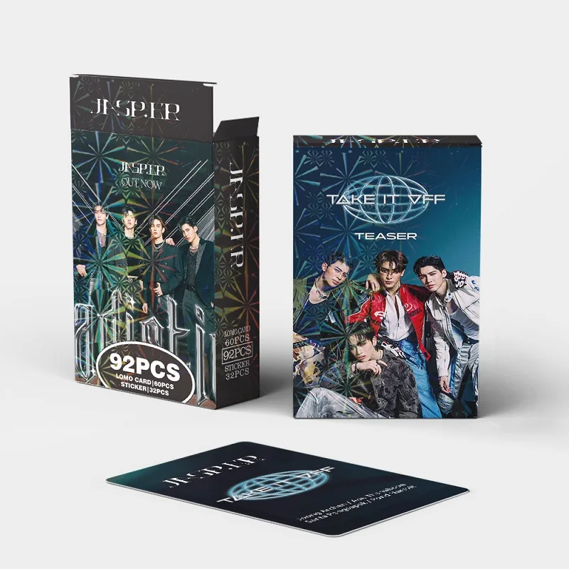 92Pcs/Set Thai Boyband JASP.ER Laser Lomo Card Joong Aou Santa