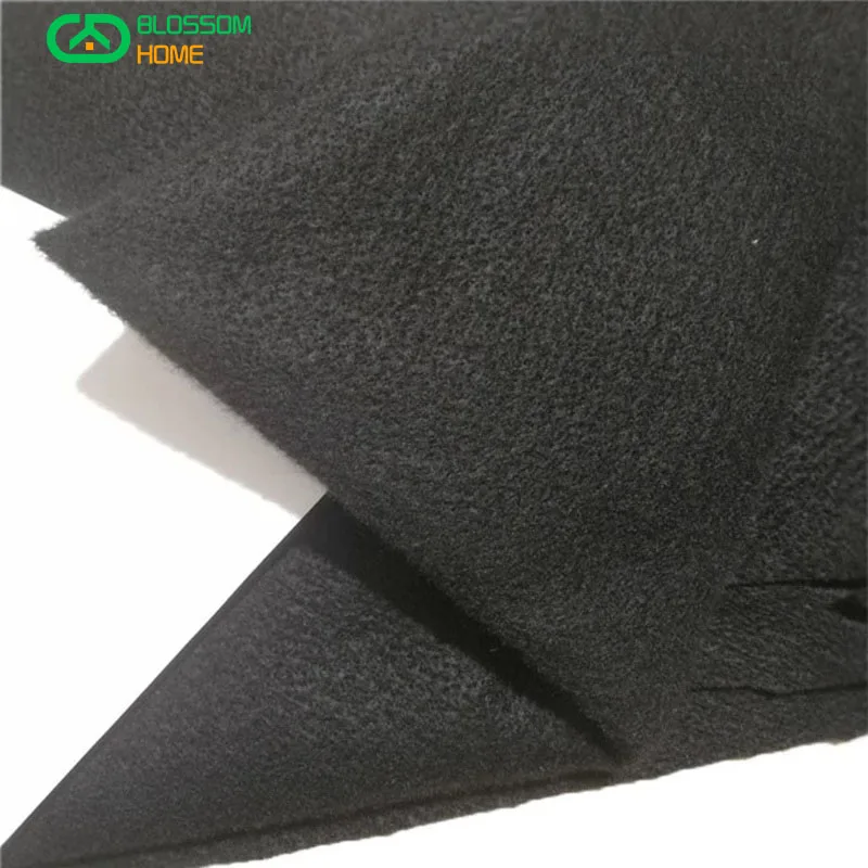 Non-woven Fabric High-oxygen Flame-retardant Thermal Insulation Pre-oxidized Fiber Thermal Insulation Black Felt Cloth 2mm 4mm